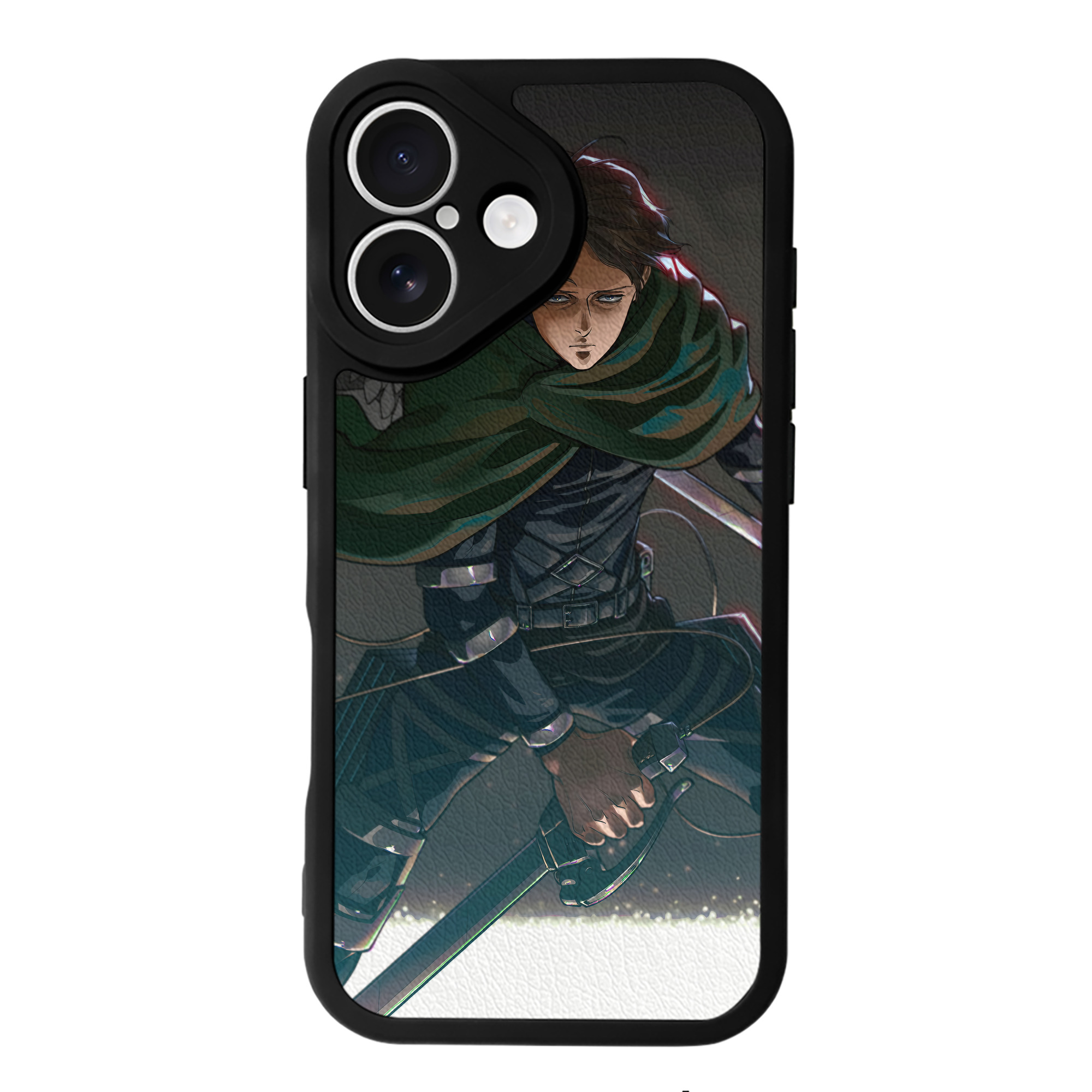 （画像用） 進撃の巨人 Attack on Titan 【iPhone 16シリーズ対応】シリコンスマホケース（レザー調） 材質：シリコン